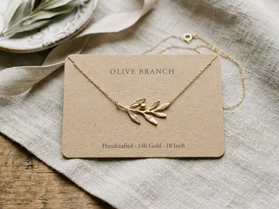 Olive Branch Necklace