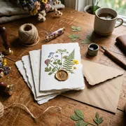 Pressed Flower Notecard Set